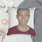 Bald Quackity Soft Decorative Cover Throw Pillow