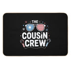 Cousin Crew 4th of July Patriotic American Family Matching  High-Traffic Bath Mat