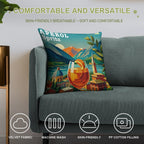 Aperol Spritz Poster Soft Home Decor Throw Pillow