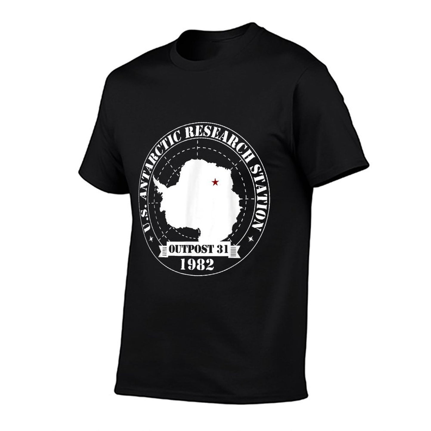 US Antarctic Research Station Outpost 31 Year 1982  Slim-fit Cut T-Shirt