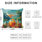 Aperol Spritz Poster Soft Home Decor Throw Pillow