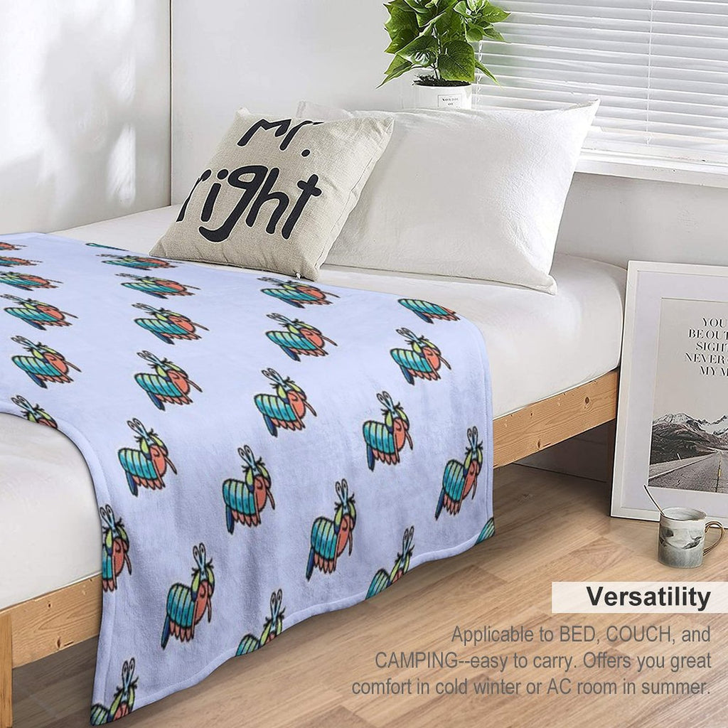 Mantis Shrimp Wrinkle-free Throw Blanket