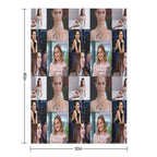 Natalie Portman Signed Velvety-soft Throw Blanket