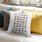 Horse Breeds Of The World Soft Skin-Friendly Throw Pillow