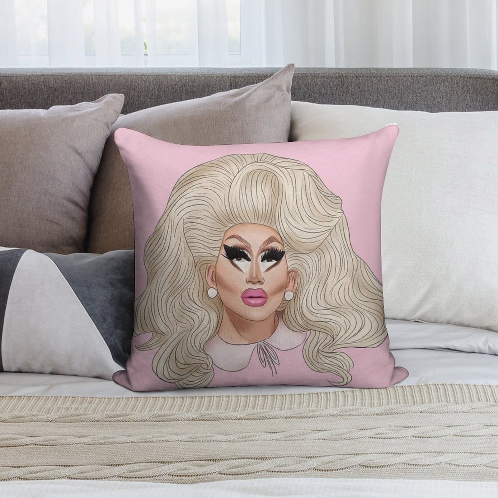 Trixie Mattel Soft Warmth Comfort Throw Pillow