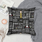 The Wise Words of Dwight Schrute (Dark Tee) Soft Durable Construction Throw Pillow