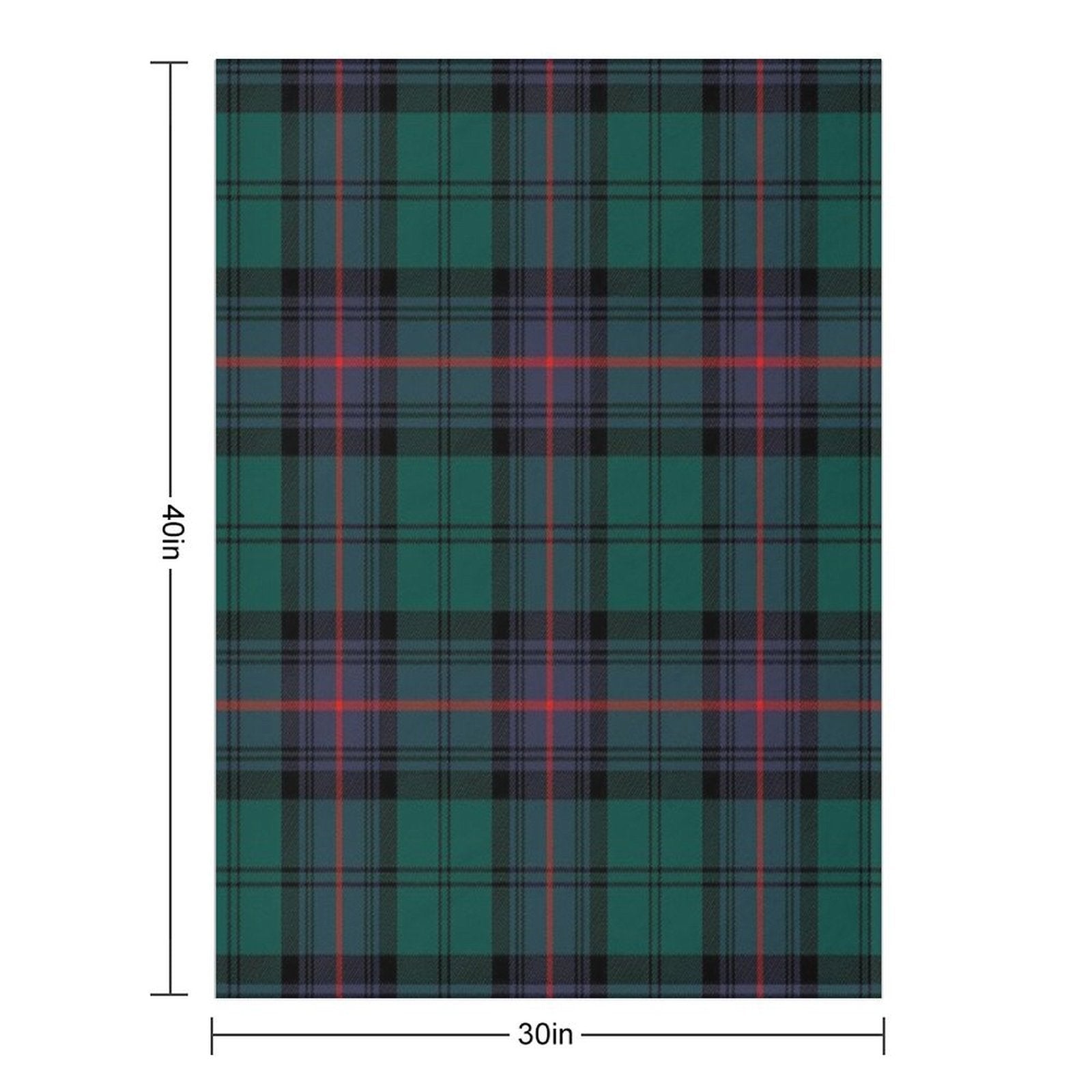 Armstrong Modern Tartan Sustainable Throw Blanket