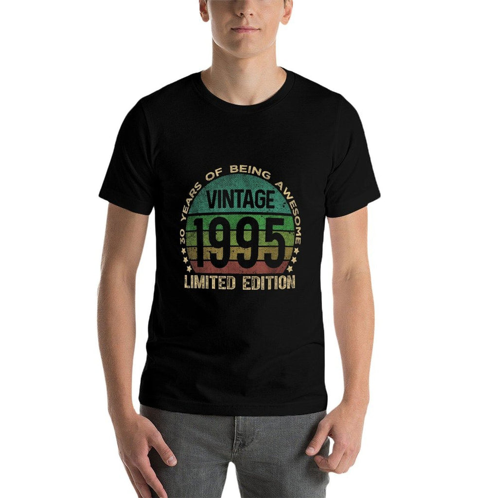 30 Year Old Gifts Vintage 1995 Limited Edition 30th Birthday  High-quality Stitching T-Shirt