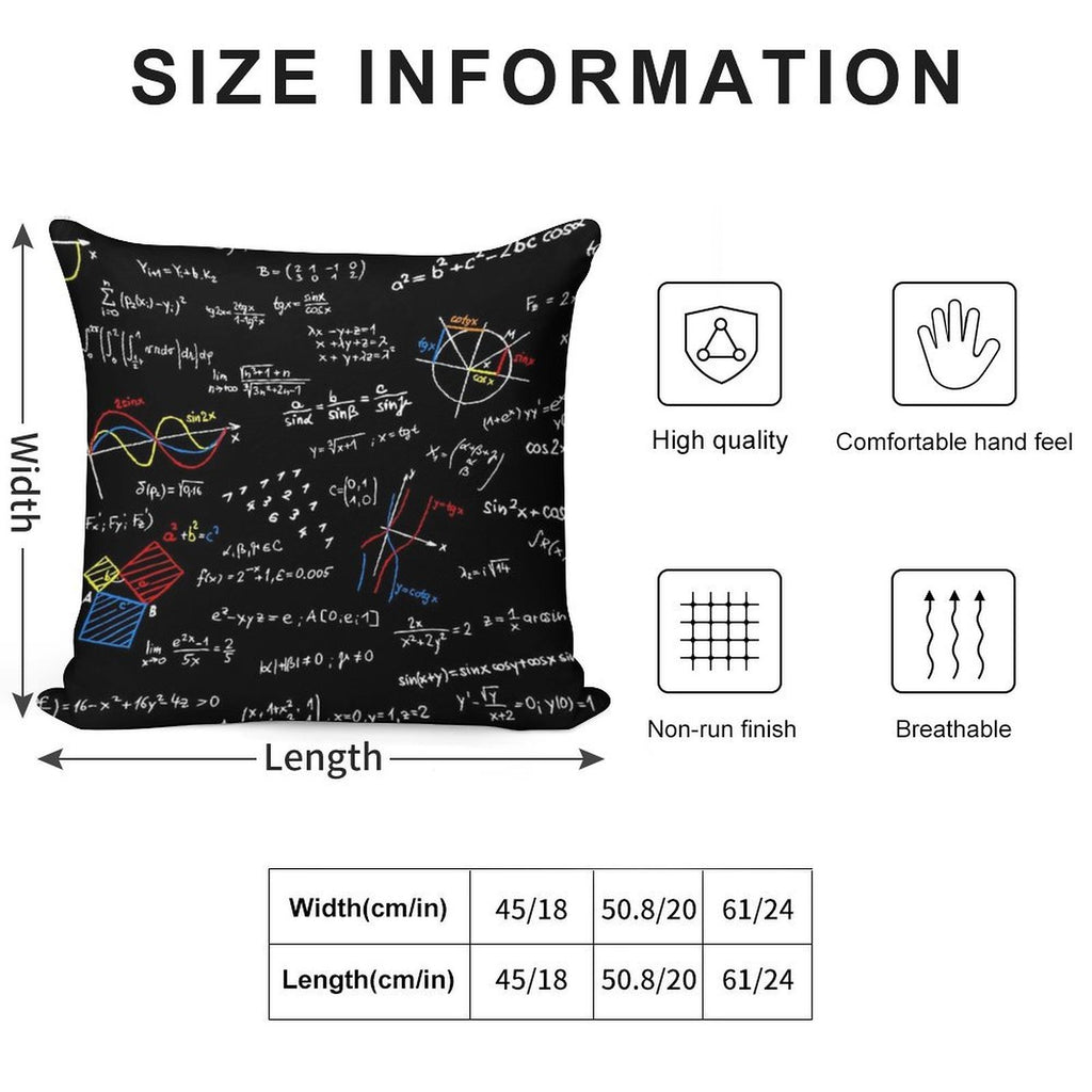 Physics Equations Soft Ultra-Soft Texture Throw Pillow