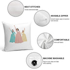 Schuyler Sisters! Soft Skin-Friendly Throw Pillow