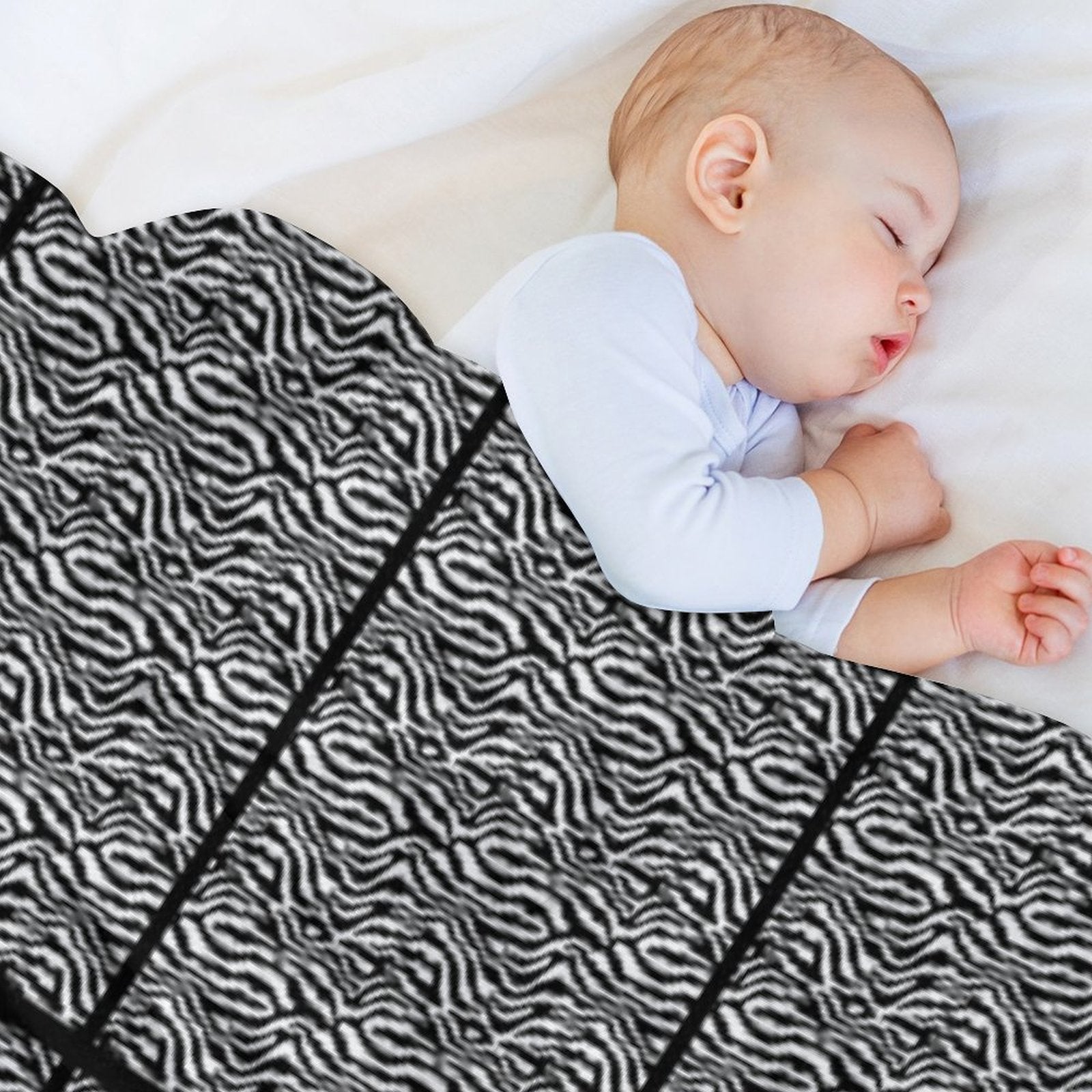 Zebra Allover Print Phone Case Easy Care Throw Blanket