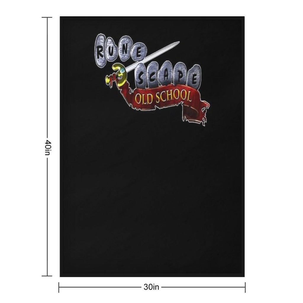 Runescape Oldschool Logo Bes Men Essential T-Shirt Versatility Throw Blanket