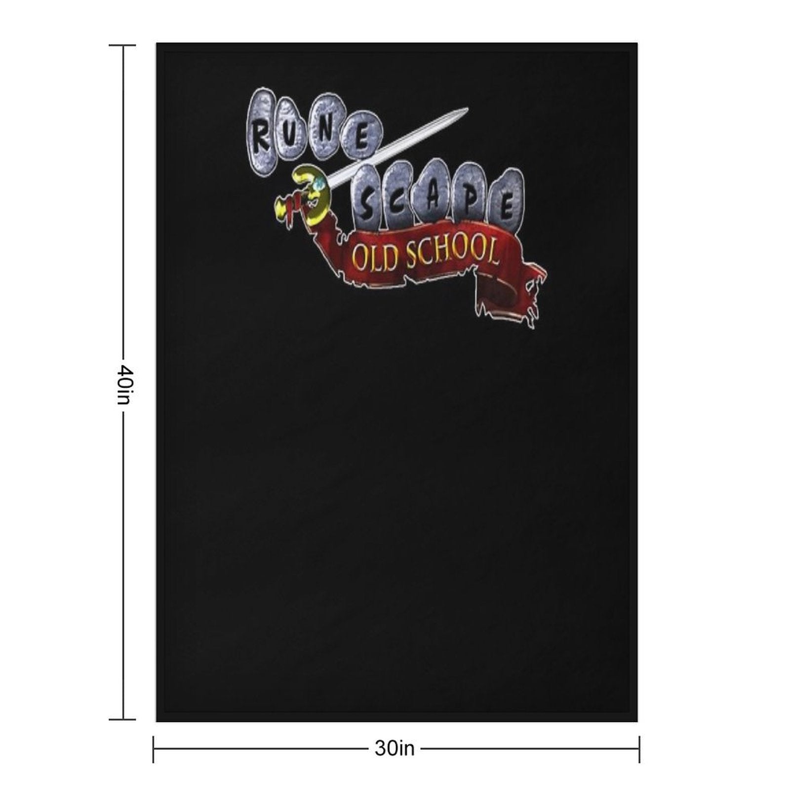 Runescape Oldschool Logo Bes Men Essential T-Shirt Versatility Throw Blanket