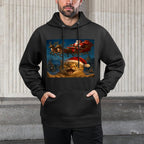 Cat Selfie Santa Claus Christmas Xmas Shape Retention Hoodie