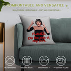 Flames! On The Side of My Face - Clue - Mrs. White Soft Luxury Feel Throw Pillow