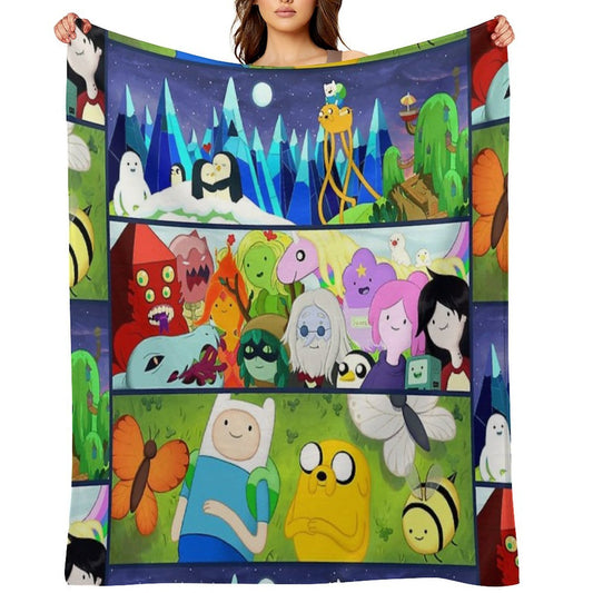 Time Adventure Shrink-resistant Throw Blanket