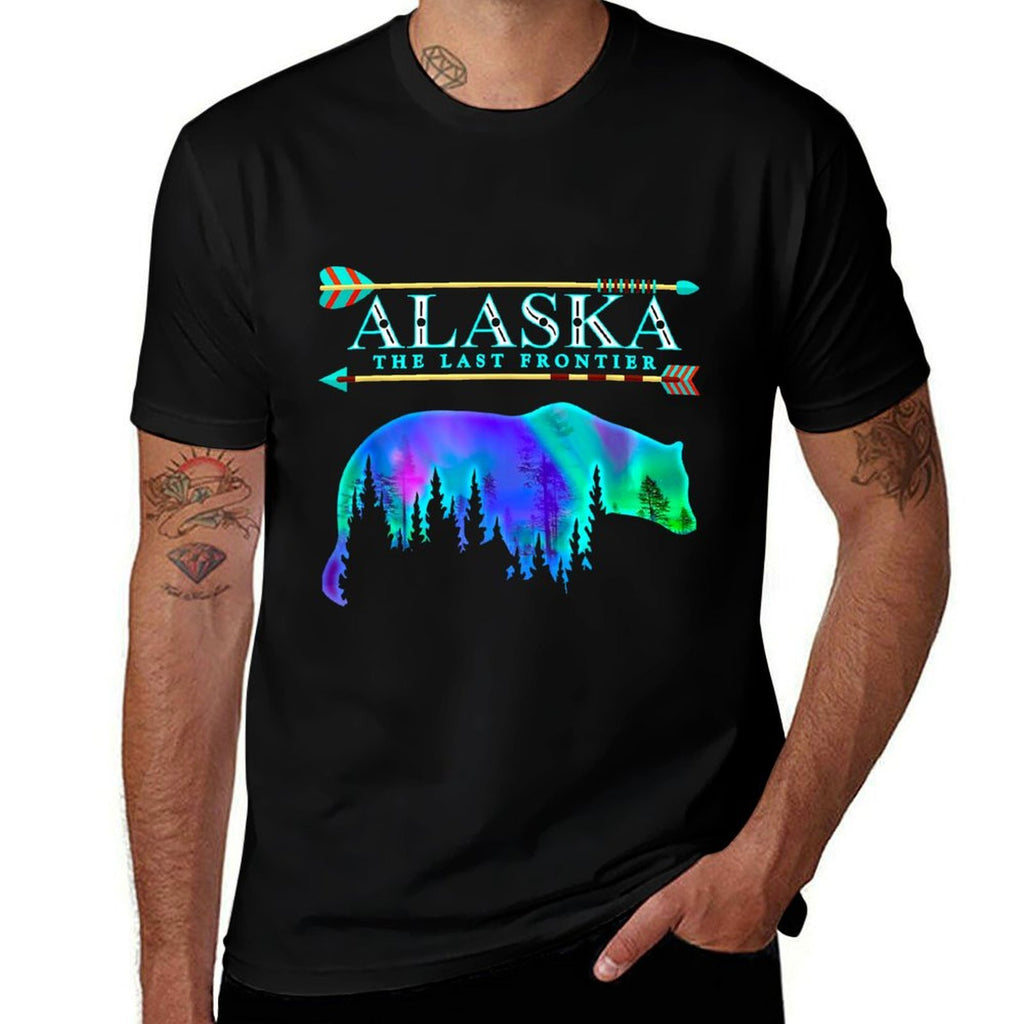Alaska State Pride Alaska Northern Lights Alaskan Bear  Odor-resistant T-Shirt