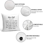 Sister Soft High-Density Material Throw Pillow
