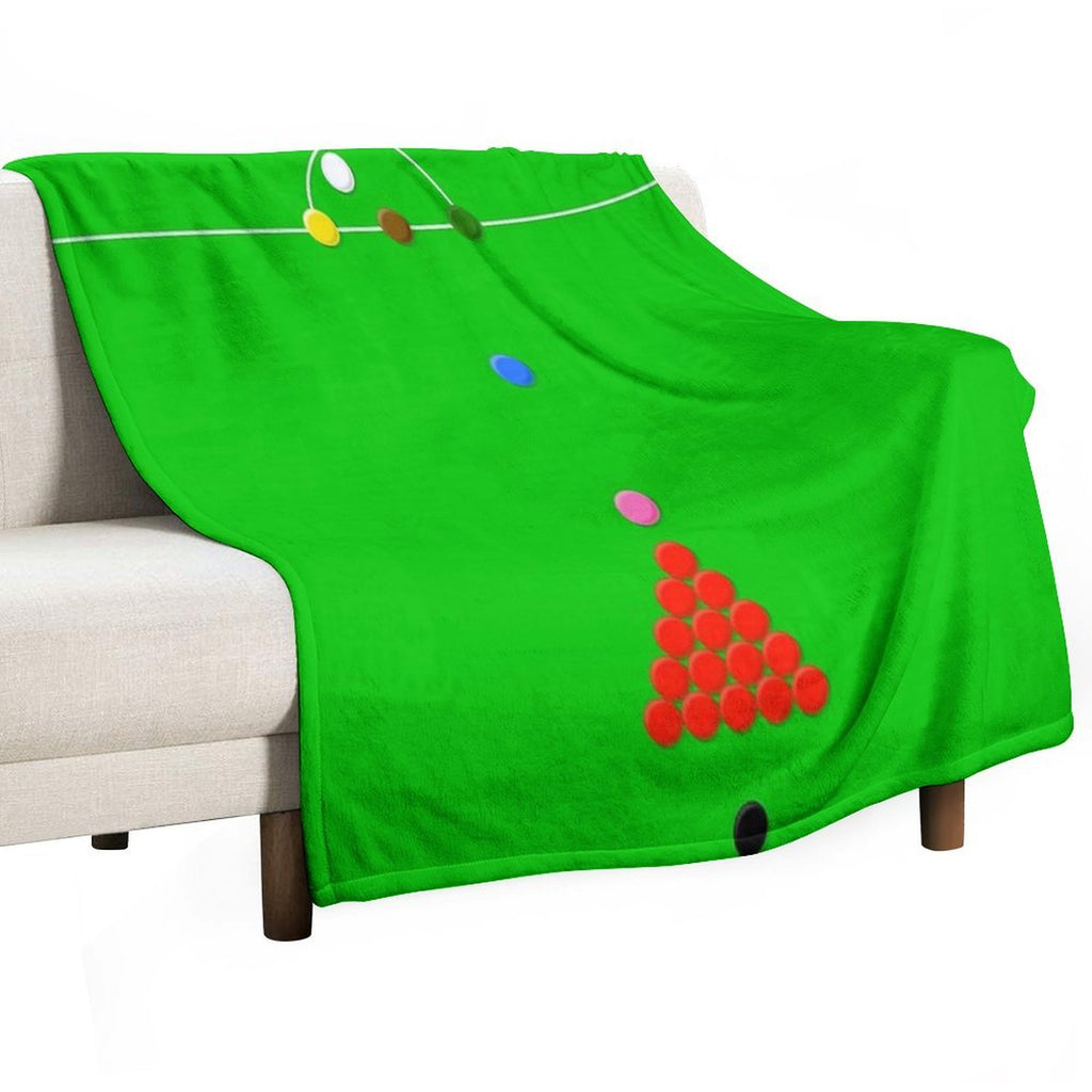 Snooker Table Graphic Print Durable Throw Blanket