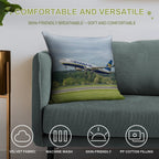 Ryanair Boeing 737-8AS Soft Shrink-Resistant Throw Pillow
