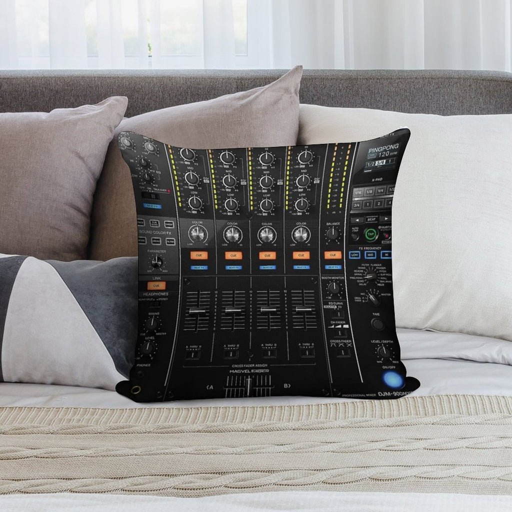 DJ Mixer NXS2 Soft Reinforced Edging Throw Pillow