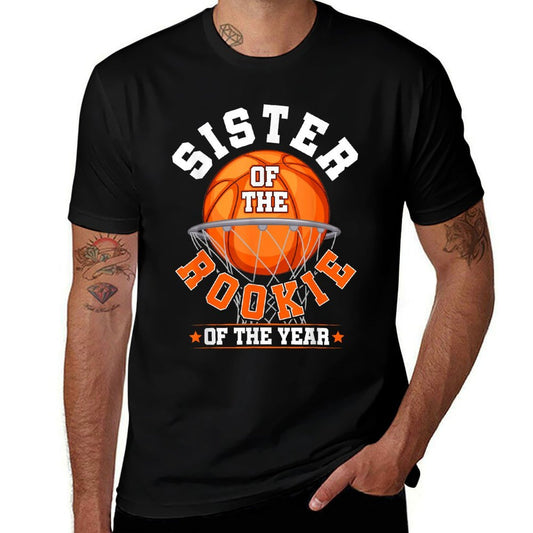 Sister of Rookie 1st Birthday Basketball Family Matching Comfortable T-Shirt