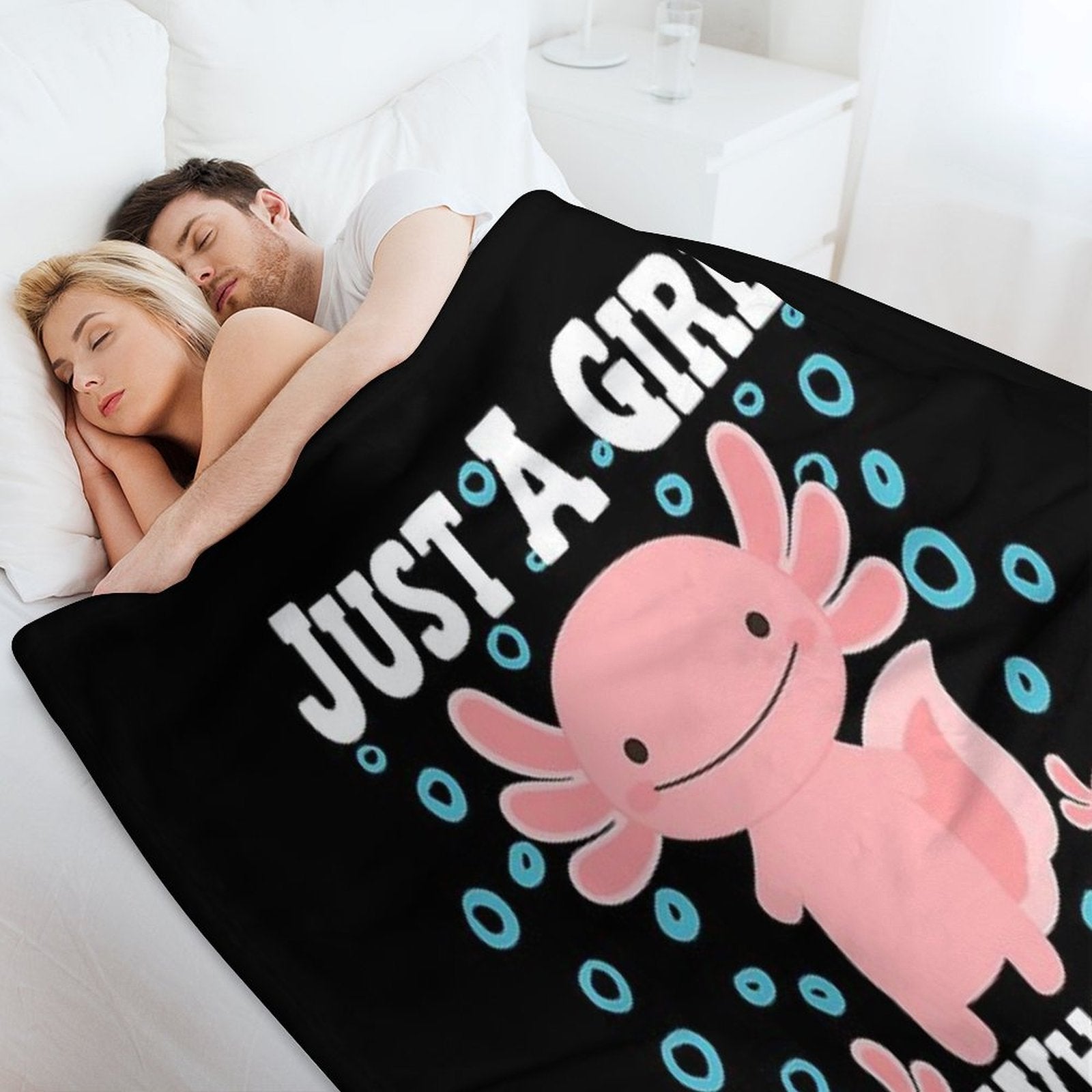 Axolotl Cute Kawaii , Just A Girl Who Love Axolotls Versatility Throw Blanket