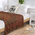 Oriental Ornamental Carpet Machine-washable Throw Blanket