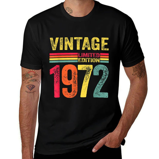 Retro Vintage 1972 Happy 50th Birthday Party  Odor-resistant T-Shirt