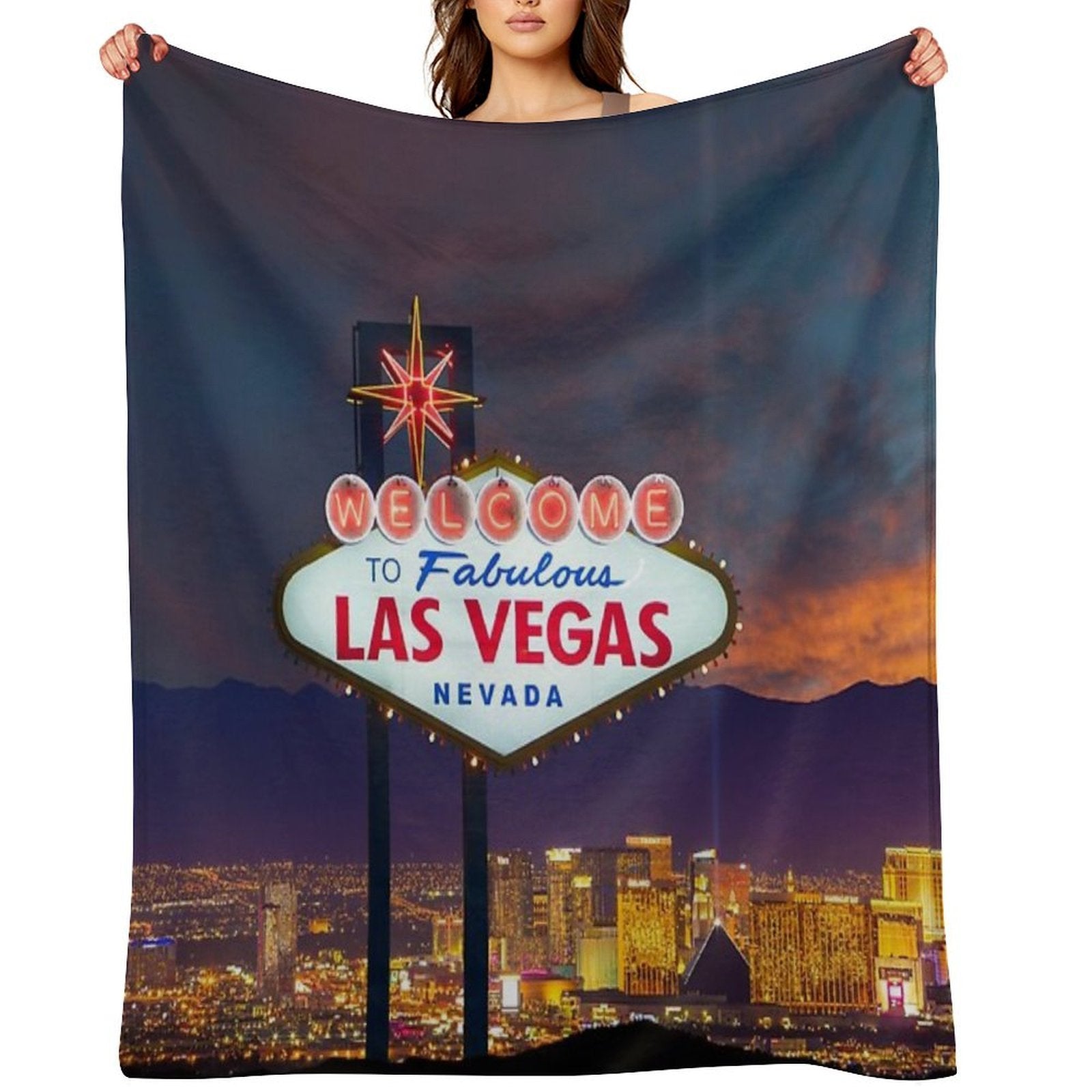 Las Vegas All-season Throw Blanket
