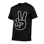 2 Year Old 2nd Birthday Peace Sign Bday Family Matching  Relaxed-fit T-Shirt