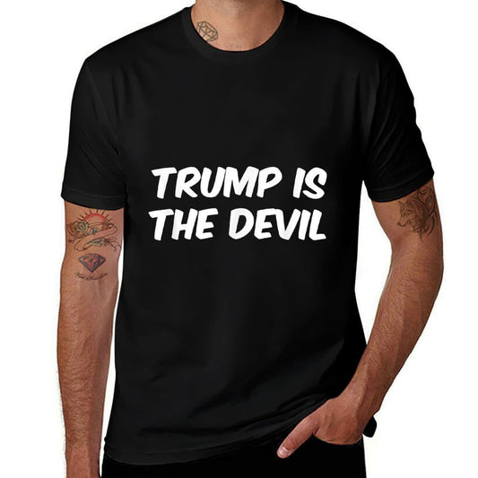 Trump Is The Devil  Oversized Silhouette T-Shirt