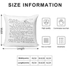 I'm With You - Vance Joy - Handwritten Soft Luxury Feel Throw Pillow