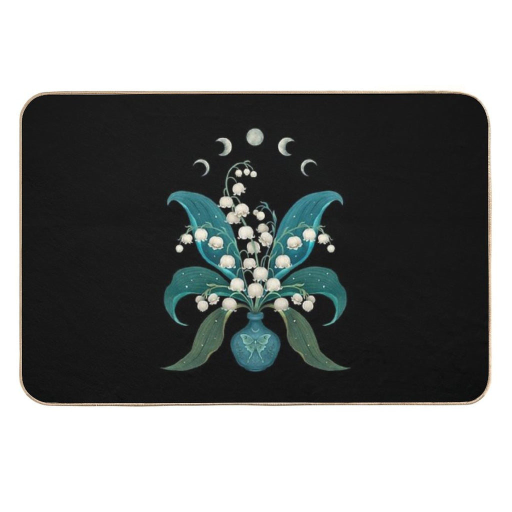Lily of The Valley- May Flower  Absorbent Bath Mat