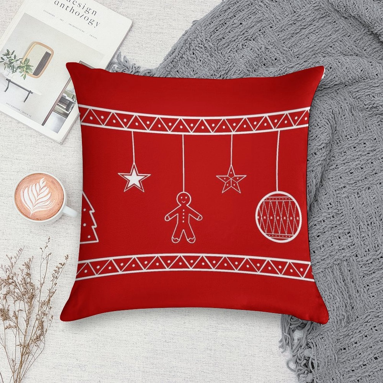 Christmas Decorations Soft Washable Throw Pillow