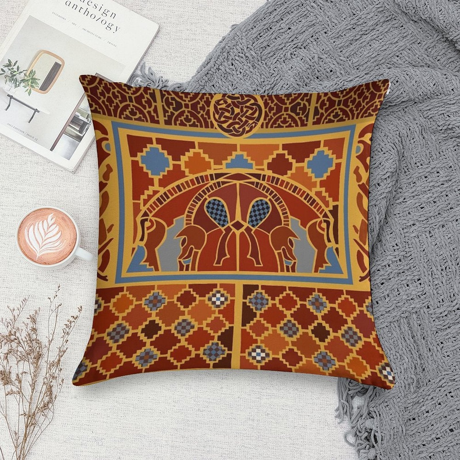 Imagining Sutton Hoo The Boars Soft Style Accent Throw Pillow