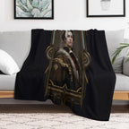 Solus Zos Galvus Framed Portrait Velvety-soft Throw Blanket