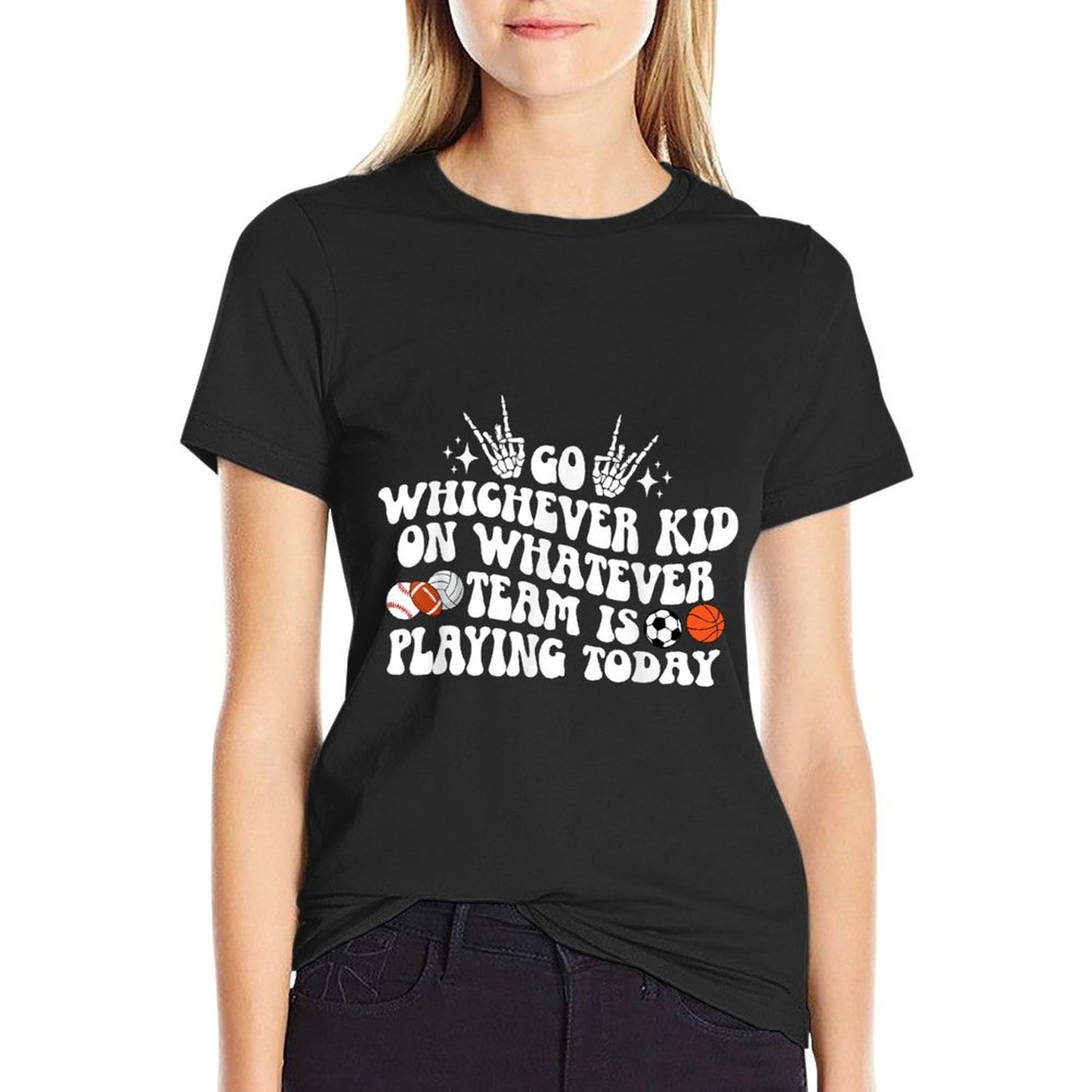Sports Mom Groovy Sports Mama Sports Mother Sport Mom  Lightweight T-Shirt