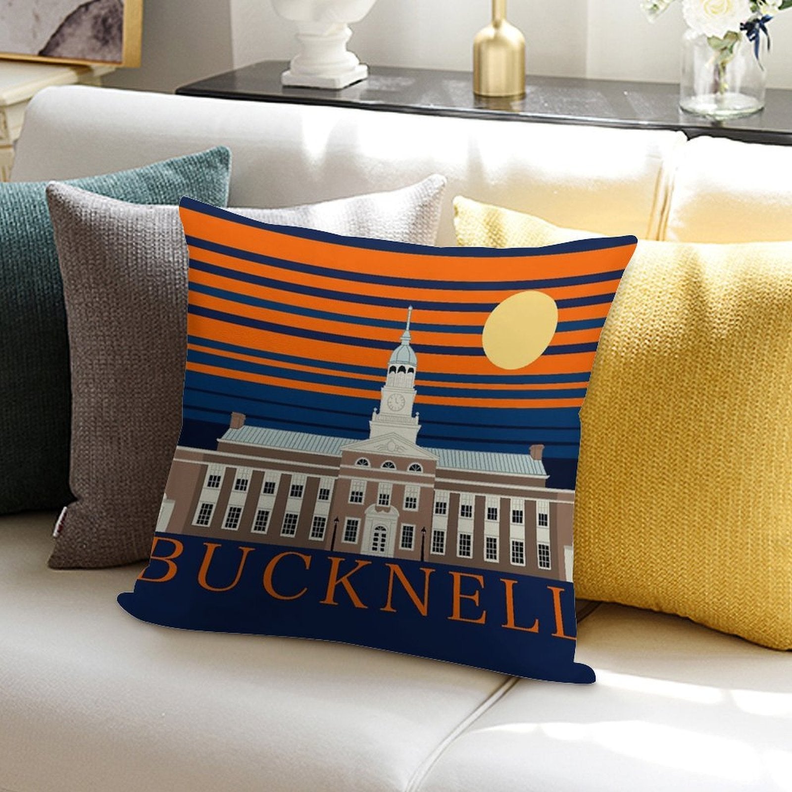 Bucknell Sunset Soft Washable Throw Pillow