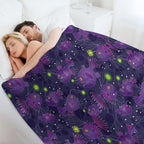 Angler Fish Purple Premium Throw Blanket