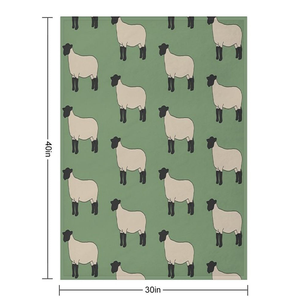 Suffolk Sheep All-season Throw Blanket