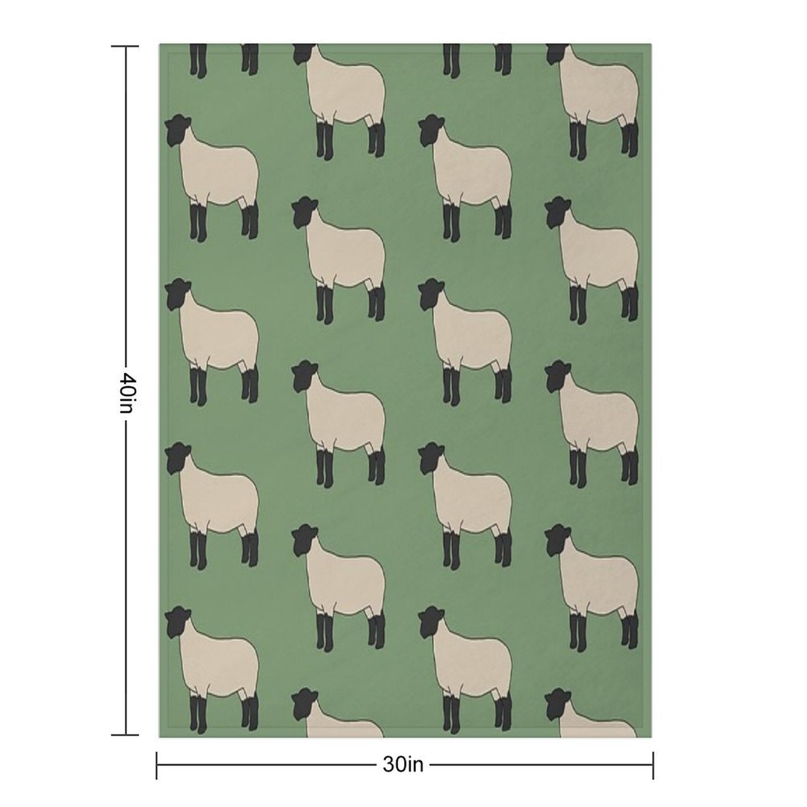 Suffolk Sheep All-season Throw Blanket