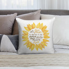Be Like A Sunflower Soft Luxury Feel Throw Pillow
