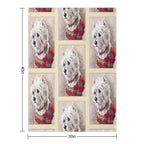 Scottish Highland Westie Dog Quick-dry Throw Blanket