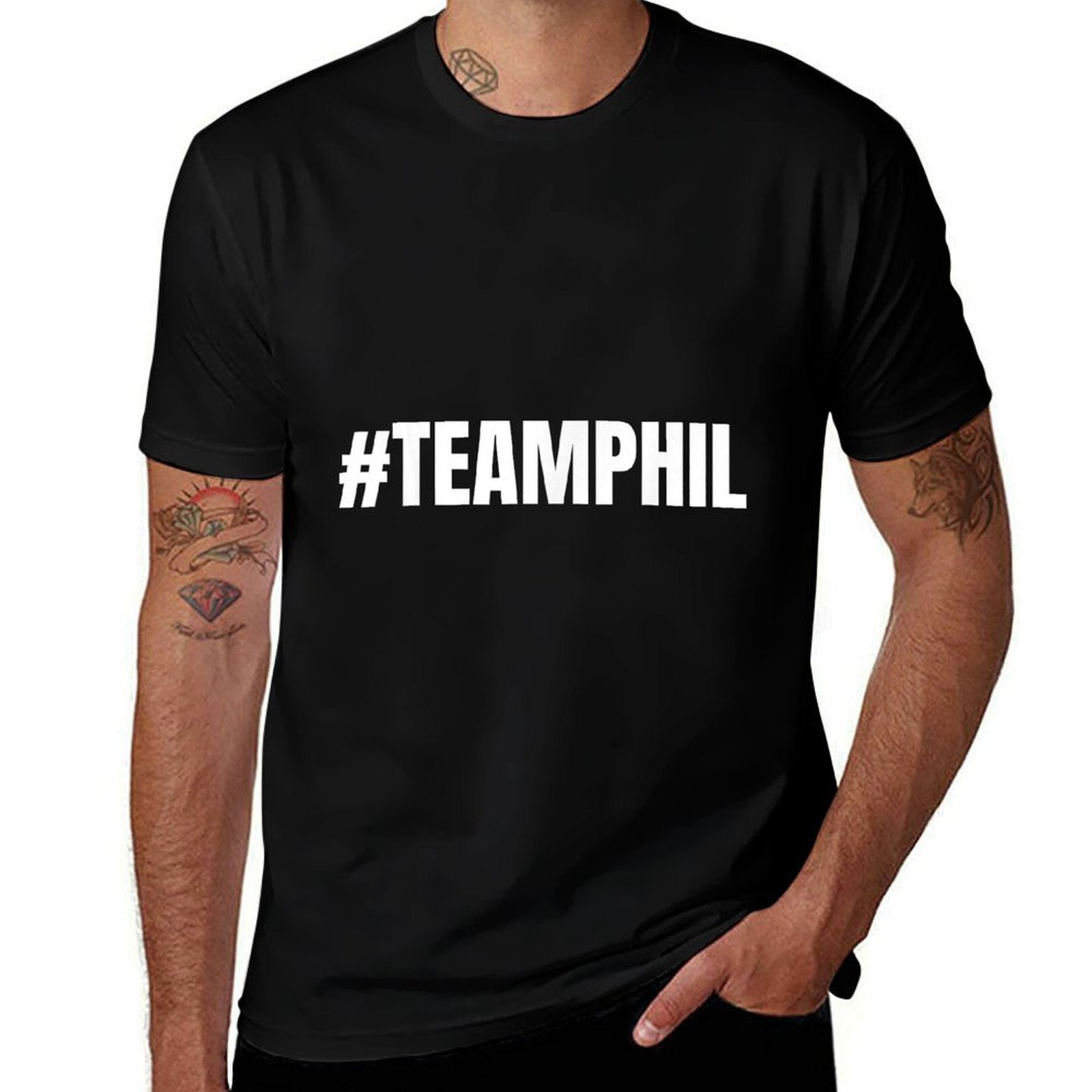 #TeamPhil Team Phil Funny Meme #teamksi  Cotton T-Shirt