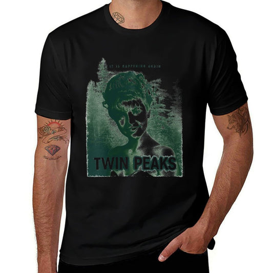 Womens Twin Peaks Laura Palmer Its Happening Again TV Show  Rolled Sleeves T-Shirt