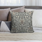 William Morris Snakeshead (grey) Pattern Soft Gift Ready Throw Pillow