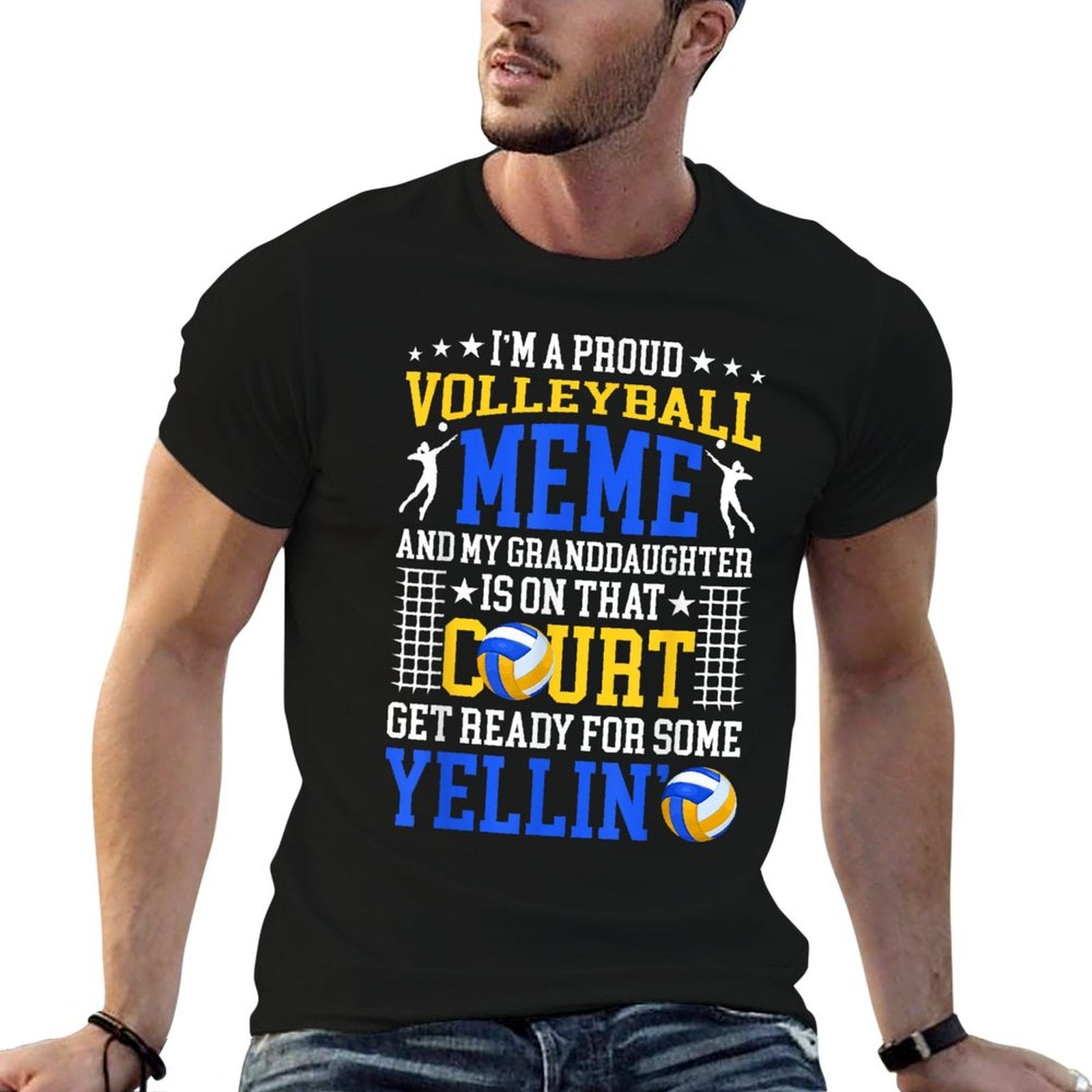 Im A Proud Volleyball Meme Of A Volleyball Player Meme Comfortable T-Shirt