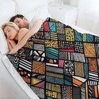 Afro Pattern Compact Throw Blanket