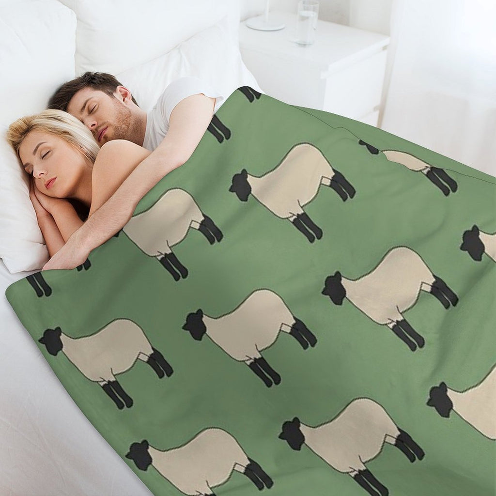 Suffolk Sheep All-season Throw Blanket
